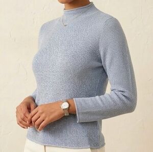 Eileen Fisher Purple Rayon Nylon Sweater Small Ptp 19" L 21" Sheer